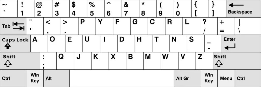 dvorak simplified keyboard