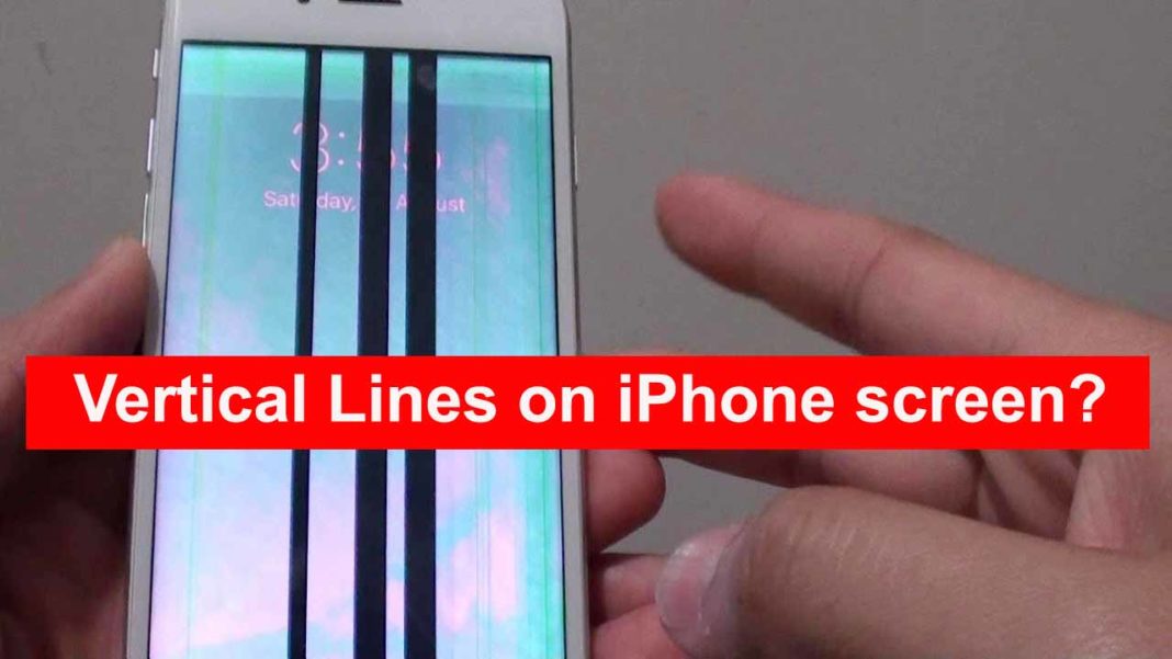 How to fix vertical line on iPhone screen