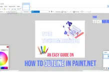 how to outline in paint.net