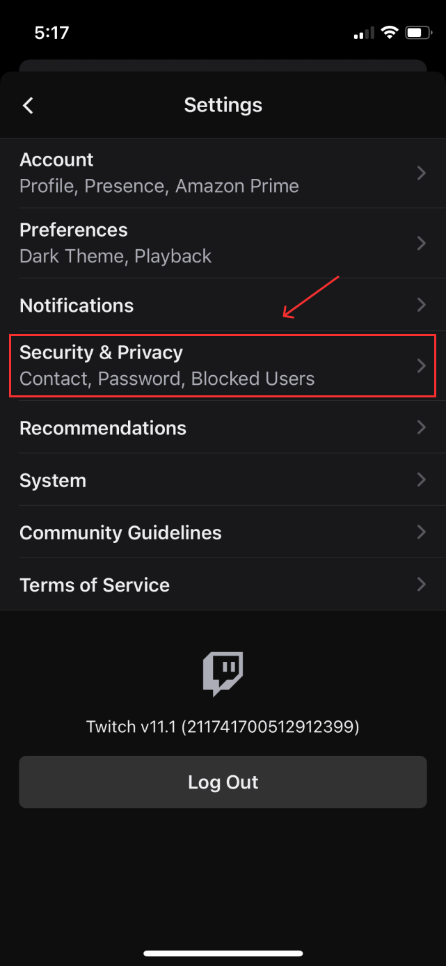 twitch ios unblock