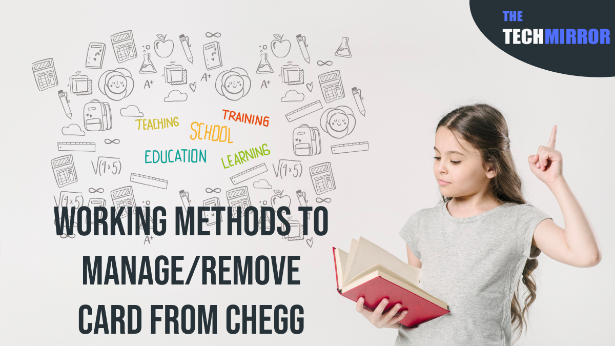 how to remove a credit card from chegg