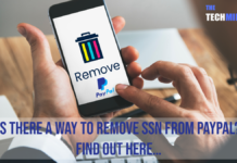 Remove SSN from PayPal