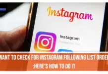 Instagram Following List Order