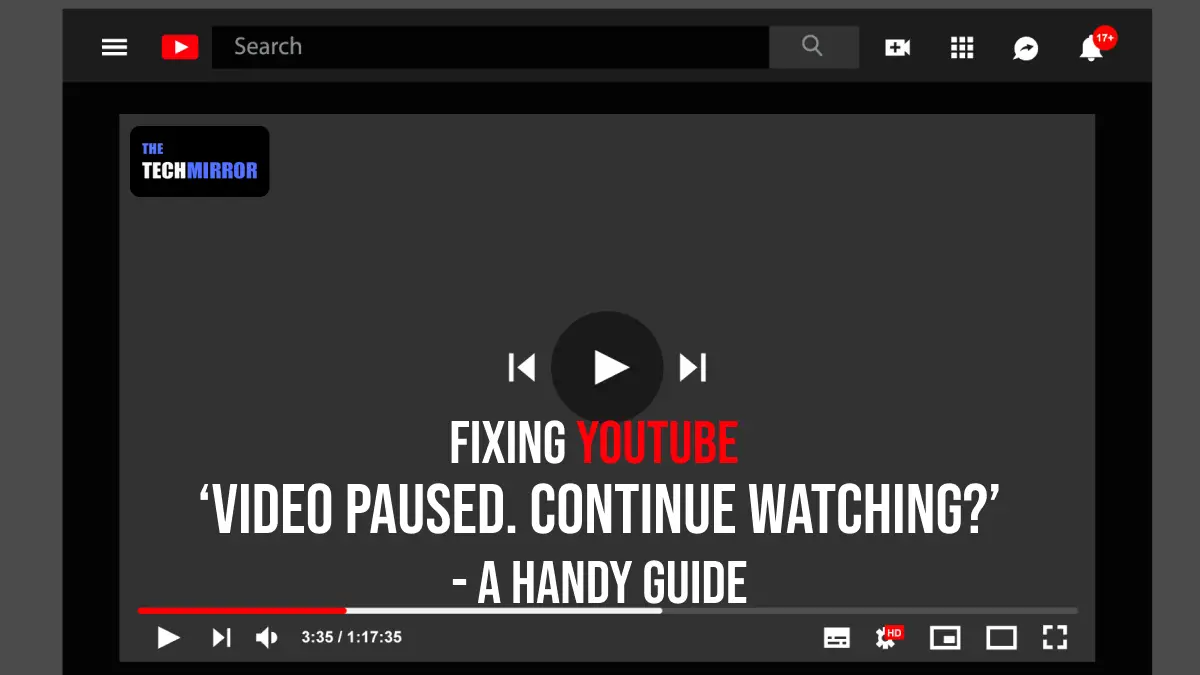 YouTube Video Paused Continue Watching
