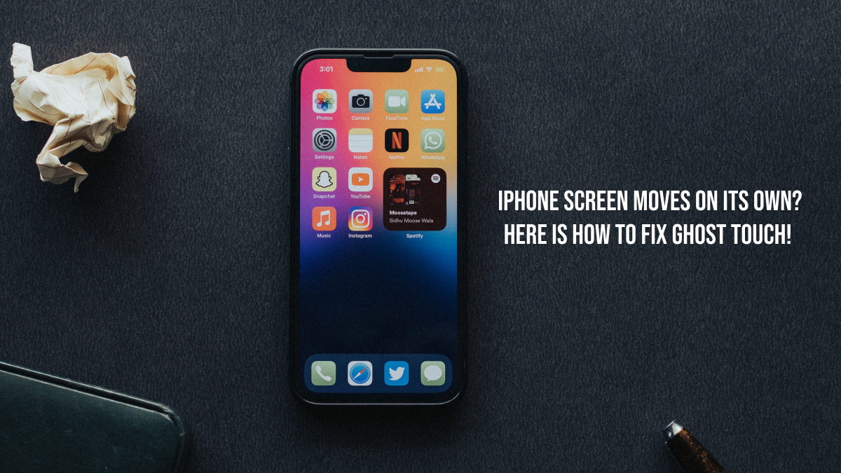 iPhone Screen Moves on its own