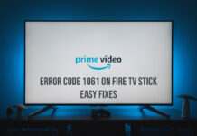 Prime Video Error Code 1061