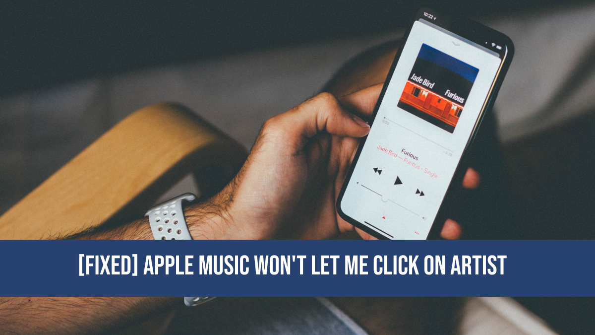 Apple Music Won't let me Click on Artist