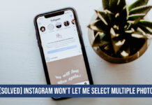 Instagram Won't Let Me Select Multiple Photos