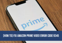 amazon prime video error code 9345