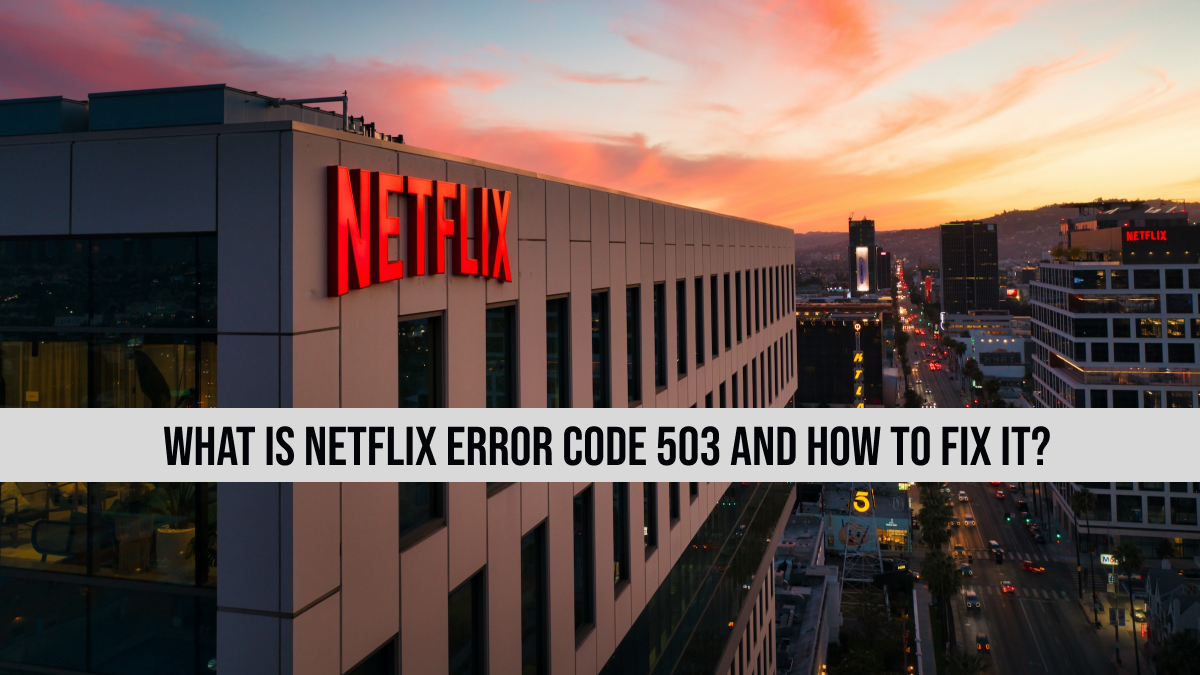 Netflix Error Code 503