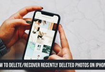 how to delete recently deleted photos iphone
