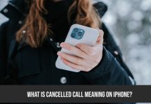 What is Cancelled Call Meaning on iPhone