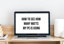 How to See How Many Watts My PC is Using