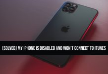 My iPhone is disabled and won't connect to iTunes