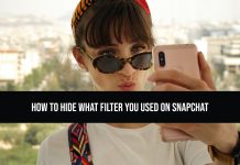 how to hide what filter you used on snapchat