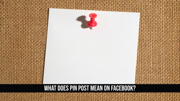 What Does Pin Post Mean On Facebook