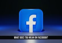 What does TBU mean on Facebook