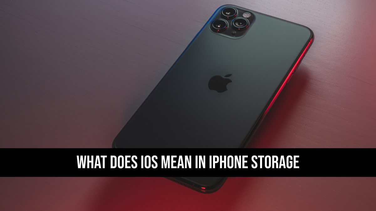 what does ios mean in iphone storage